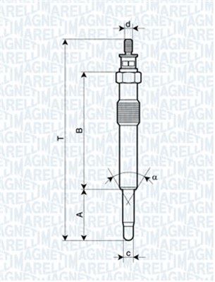 MAGNETI MARELLI 060900040606 Ateşleme Sistemi Kızdırma Bujisi - FORD FOCUS I (DAW, DBW) uyumlu