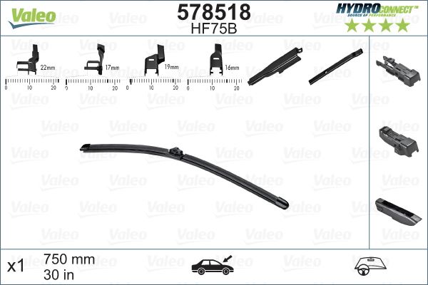 VALEO 578518 Kaporta & Gövde Parçaları Cam Silecek Mekanizması - CITROËN C4 II (NC_) uyumlu