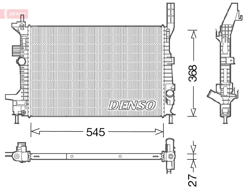 DENSO DRM10028 Soğutma Sistemi Su Soğutucu & Parçaları - FORD FOCUS III uyumlu