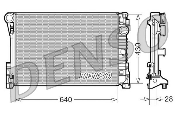 DENSO DRM17110 Soğutma Sistemi Su Soğutucu & Parçaları - MERCEDES-BENZ C-SERISI T-Model (S204) uyumlu