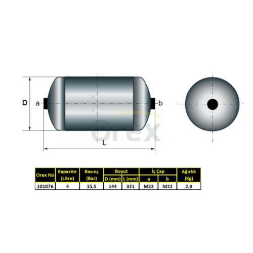 Hava Tankı - OREX - 101076 Ürün Görseli