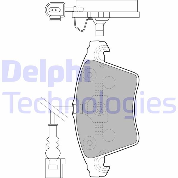 DELPHI LP1913 Fren Sistemleri Fren Balatası - VW TRANSPORTER T5 Minibüs/Otobüs (7HB, 7HJ, 7EB, 7EJ) uyumlu