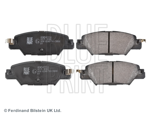 BLUE PRINT ADM542114 Fren Sistemleri Fren Balatası - MAZDA CX-5 (KE, GH) uyumlu