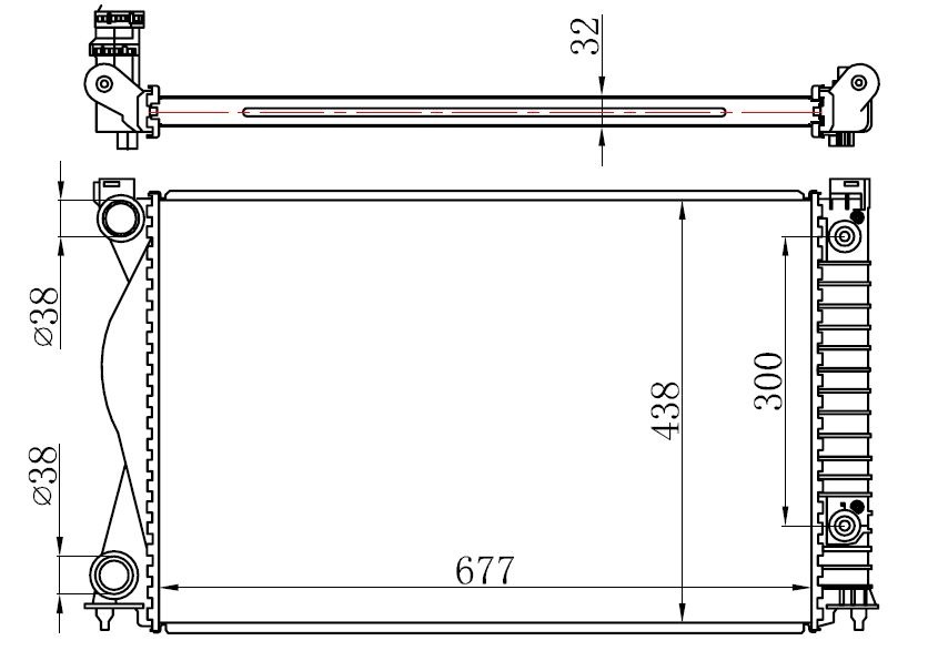 Su Radyatörü - BAU046032 Ürün Görseli