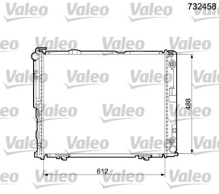 VALEO 732458 Soğutma Sistemi Su Soğutucu & Parçaları - MERCEDES-BENZ E-SERISI (W124) uyumlu