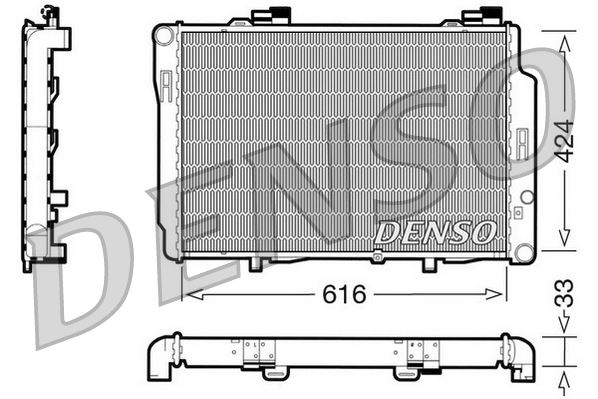 DENSO DRM17070 Soğutma Sistemi Su Soğutucu & Parçaları - MERCEDES-BENZ C-SERISI (W202) uyumlu
