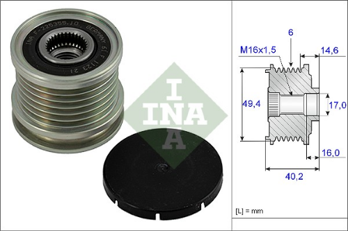 Schaeffler INA 535 0001 10 Elektrik Sistemi Alternatör - VW PASSAT B3/B4 (3A2, 35I) uyumlu