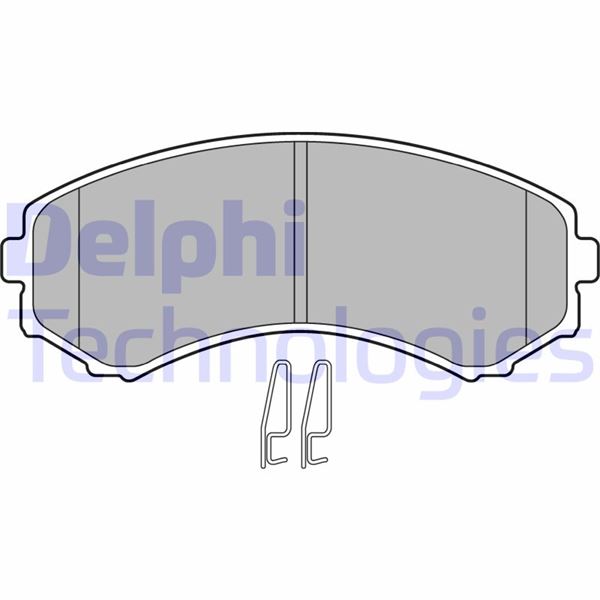 DELPHI LP1462 Fren Sistemleri Fren Balatası - MITSUBISHI PAJERO II Canvas Top (V2_C, V4_C) uyumlu