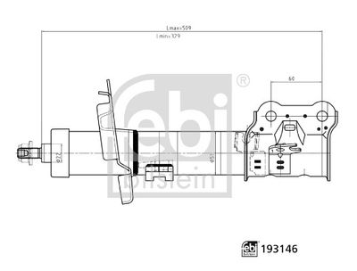 FEBI BILSTEIN 193146 Süspansiyon Sistemi Amortisör - FORD B-MAX (JK) uyumlu