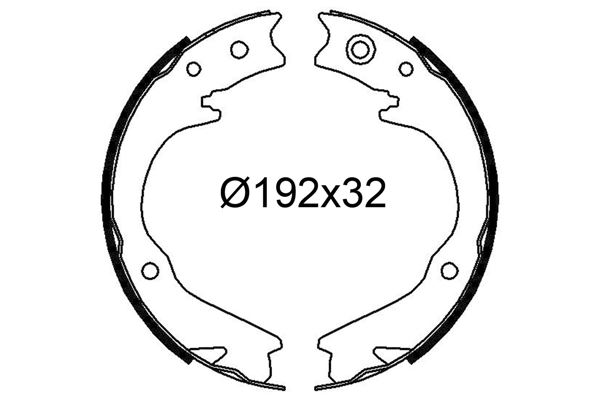 VALEO 564337 Fren Sistemleri Fren Pabucu - SUBARU SVX (CX) uyumlu