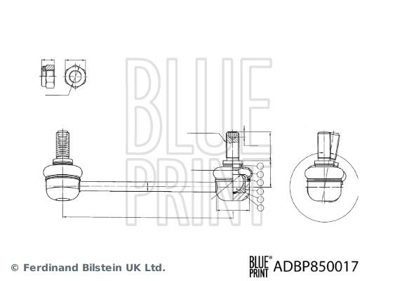 BLUE PRINT ADBP850017 Süspansiyon Sistemi Stabilizatör - TALBOT SIMCA 1301 uyumlu