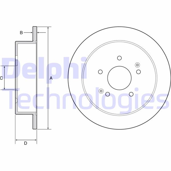 DELPHI BG4940C Fren Sistemleri Fren Diski - SSANGYONG KORANDO (CK) uyumlu