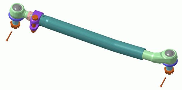 LEMFÖRDER 38241 01 Direksiyon Sistemi Kısa Rot & İtici Çubuk - SCANIA 4 - series bus uyumlu