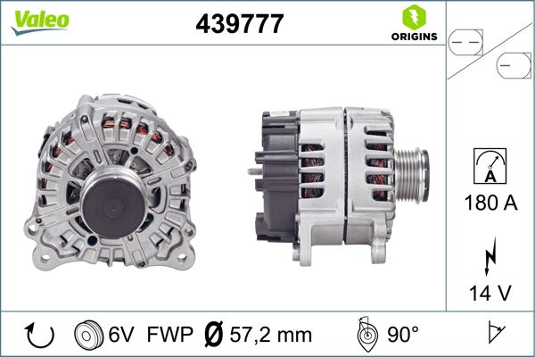 VALEO 439777 Elektrik Sistemi Alternatör - AUDI Q7 (4LB) uyumlu