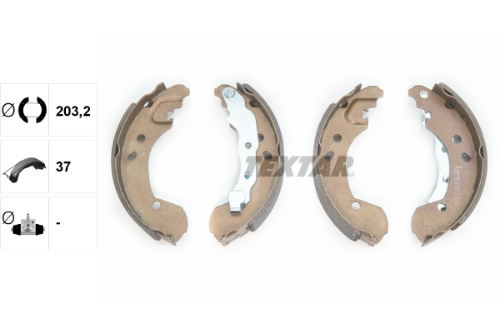 TEXTAR 91062600 Fren Sistemleri Fren Pabucu - RENAULT MODUS / GRAND MODUS (F/JP0_) uyumlu
