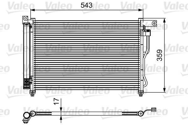 VALEO 814115 İklimlendirme Sistemi Klima Radyatörü - HYUNDAI ACCENT II (LC) uyumlu