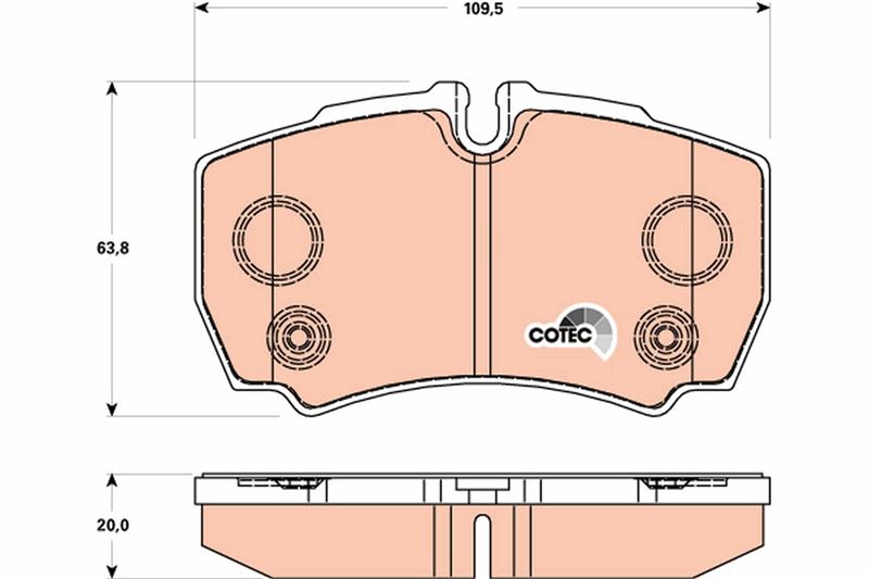 TRW GDB1901 Fren Sistemleri Fren Balatası - FORD TRANSIT Panelvan/Van (FA_ _) uyumlu