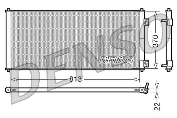 DENSO DCN10018 İklimlendirme Sistemi Klima Radyatörü - FORD TRANSIT Minibüs/Otobüs (FD_ _, FB_ _, FS_ _, FZ_ _, FC_ _) uyumlu