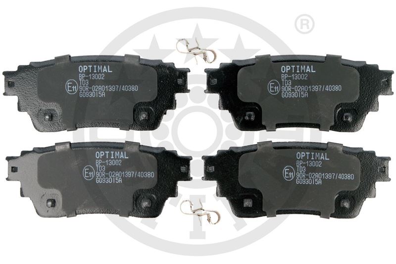 OPTIMAL BP-13002 Fren Sistemleri Fren Balatası - MITSUBISHI OUTLANDER III (GG_W, GF_W, ZJ, ZL, ZK) uyumlu