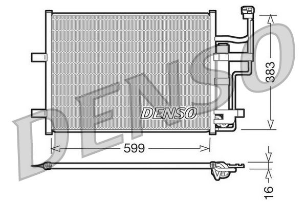 DENSO DCN44003 İklimlendirme Sistemi Klima Radyatörü - MAZDA 3 (BK) uyumlu