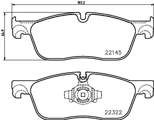 BREMBO P 36 035 Fren Sistemleri Fren Balatası - JAGUAR XE (X760) uyumlu