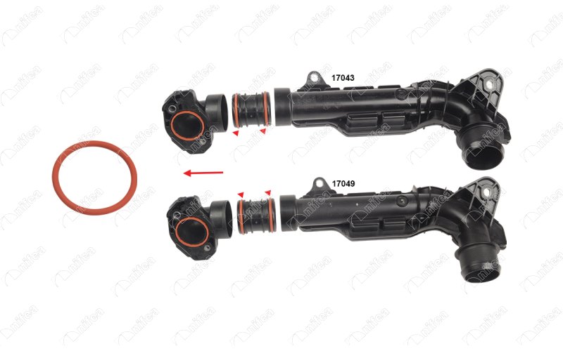NIFEA 17053 Motor Şarj Hava Hortumu - DS DS 7 Crossback (J4_, JR_, JC_) uyumlu