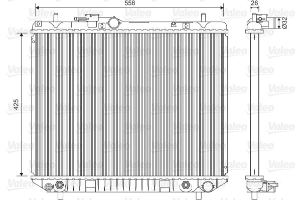VALEO 701593 Soğutma Sistemi Su Soğutucu & Parçaları - DAIHATSU TERIOS (J1_) uyumlu