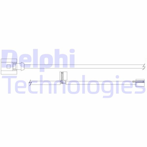 DELPHI LZ0301 Fren Sistemleri Aşınma Göstergesi - PORSCHE CAYMAN (981) uyumlu