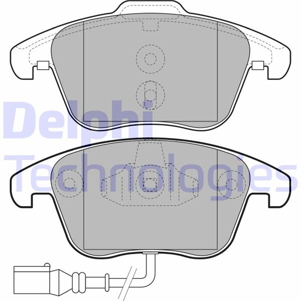 DELPHI LP2110 Fren Sistemleri Fren Balatası - SEAT ALHAMBRA (710, 711) uyumlu