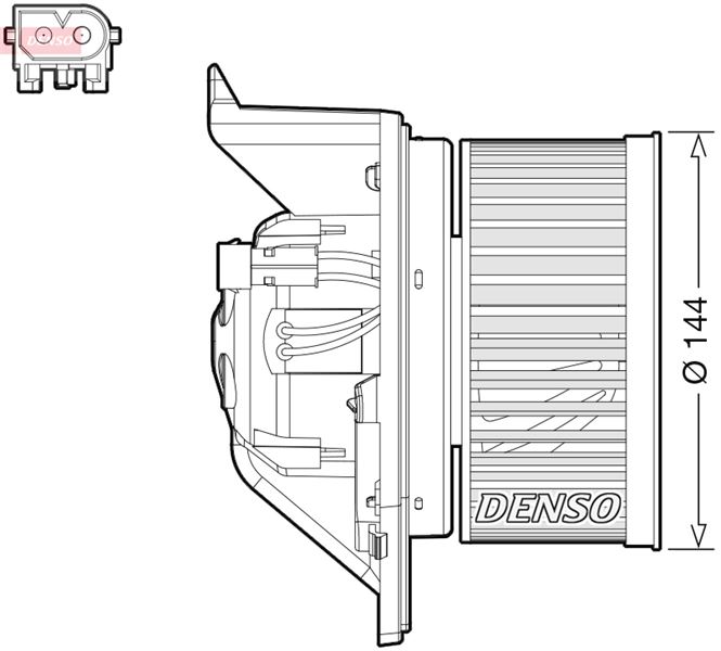 DENSO DEA05005 İklimlendirme Sistemi Fan Parçaları - MINI MINI (R56) uyumlu