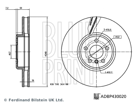 BLUE PRINT ADBP430020 Diğer Diğer Donanım & Parçalar - BMW 7 (G11, G12) uyumlu