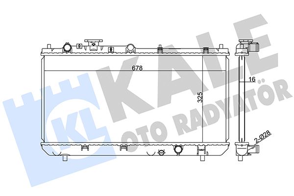 KALE OTO RADYATÖR 359900 Soğutma Sistemi Su Soğutucu & Parçaları - MAZDA 323 S VI Sedan (BJ) uyumlu