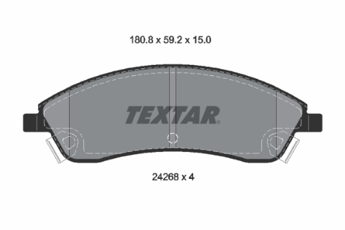 TEXTAR 2426801 Fren Sistemleri Fren Balatası
