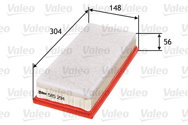 VALEO 585294 Motor Hava Filtresi - TOYOTA VERSO S (_P12_) uyumlu