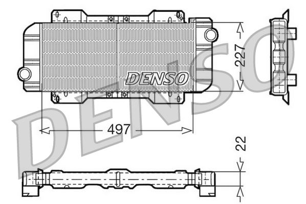 DENSO DRM10019 Soğutma Sistemi Su Soğutucu & Parçaları - FORD ESCORT III (GAA) uyumlu