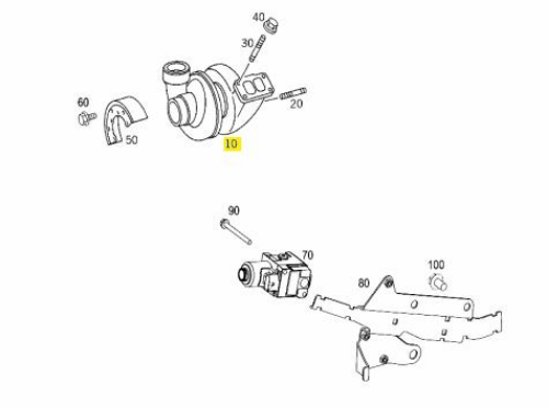 Turboşarj - MERCEDES ORIJINAL - A0080965099 Ürün Görseli