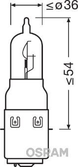 ams-OSRAM 64327 Farlar & Aydınlatma Ampuller - YAMAHA RD uyumlu