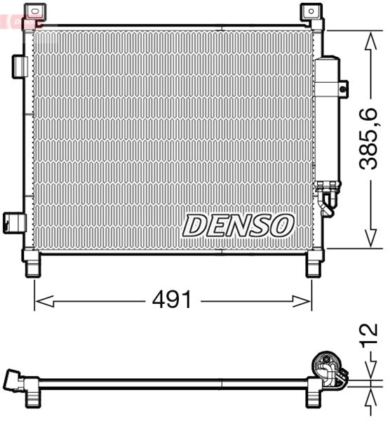 DENSO DCN46031 İklimlendirme Sistemi Klima Radyatörü - NISSAN NOTE (E12) uyumlu