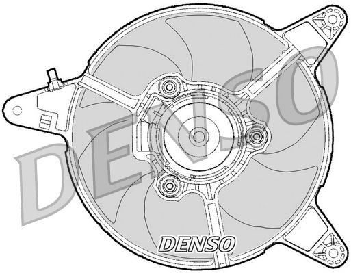 DENSO DER09095 Soğutma Sistemi Fan - FIAT PANDA (141_) uyumlu