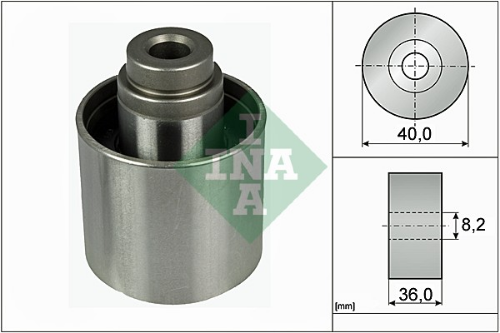 Schaeffler INA 532 0349 10 Motor Yönlendirme & Kılavuz Makarası - VW CADDY III Kasa/büyük limuzin (2KA, 2KH, 2CA, 2CH) uyumlu