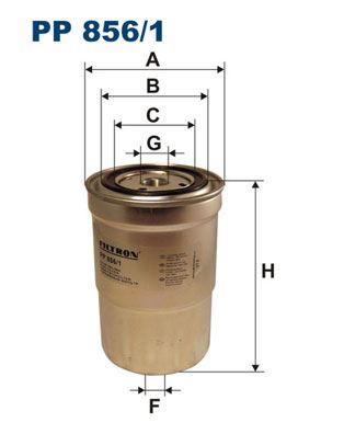 FILTRON PP 856/1 Yakıt Sistemi Yakıt Filtresi - MITSUBISHI PAJERO III Canvas Top (V6_W, V7_W) uyumlu