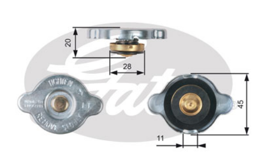 GATES RC133 Soğutma Sistemi Su Soğutucu & Parçaları - SUZUKI SWIFT IV (FZ, NZ) uyumlu
