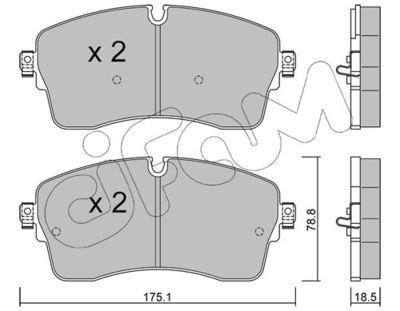 CIFAM 822-1250-1 Fren Sistemleri Fren Balatası - LAND ROVER DISCOVERY SPORT (L550) uyumlu