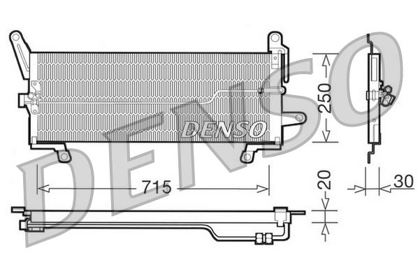 DENSO DCN09097 İklimlendirme Sistemi Klima Radyatörü - FIAT PUNTO (176_) uyumlu