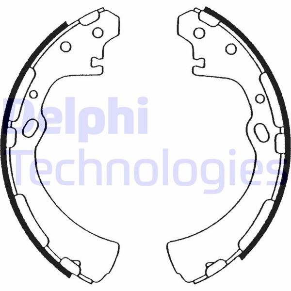 DELPHI LS1505 Fren Sistemleri Fren Pabucu - NISSAN NP300 PICKUP (D22) uyumlu
