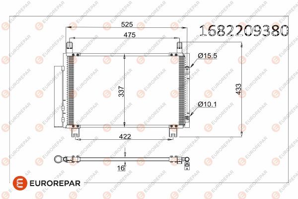 EUROREPAR 1682209380 Diğer Diğer Donanım & Parçalar - TOYOTA URBAN CRUISER (_P1_) uyumlu