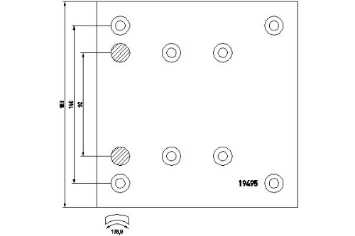 TEXTAR 1949509 Fren Sistemleri El Fren Kolu - MERCEDES-BENZ ACTROS MP2 / MP3 uyumlu