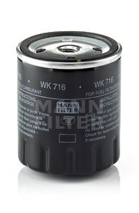 MANN-FILTER WK 716 Yakıt Sistemi Yakıt Filtresi - MERCEDES-BENZ 123 Sedan (W123) uyumlu
