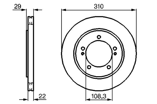 BOSCH 0 986 478 839 Fren Sistemleri Fren Diski - SUZUKI GRAND VITARA I (FT, HT) uyumlu