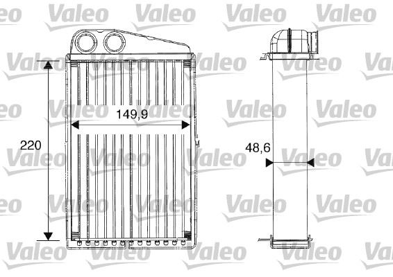 VALEO 812247 İklimlendirme Sistemi İç Mekan Isı Değiştirici - RENAULT MEGANE II Station wagon (KM0/1_) uyumlu